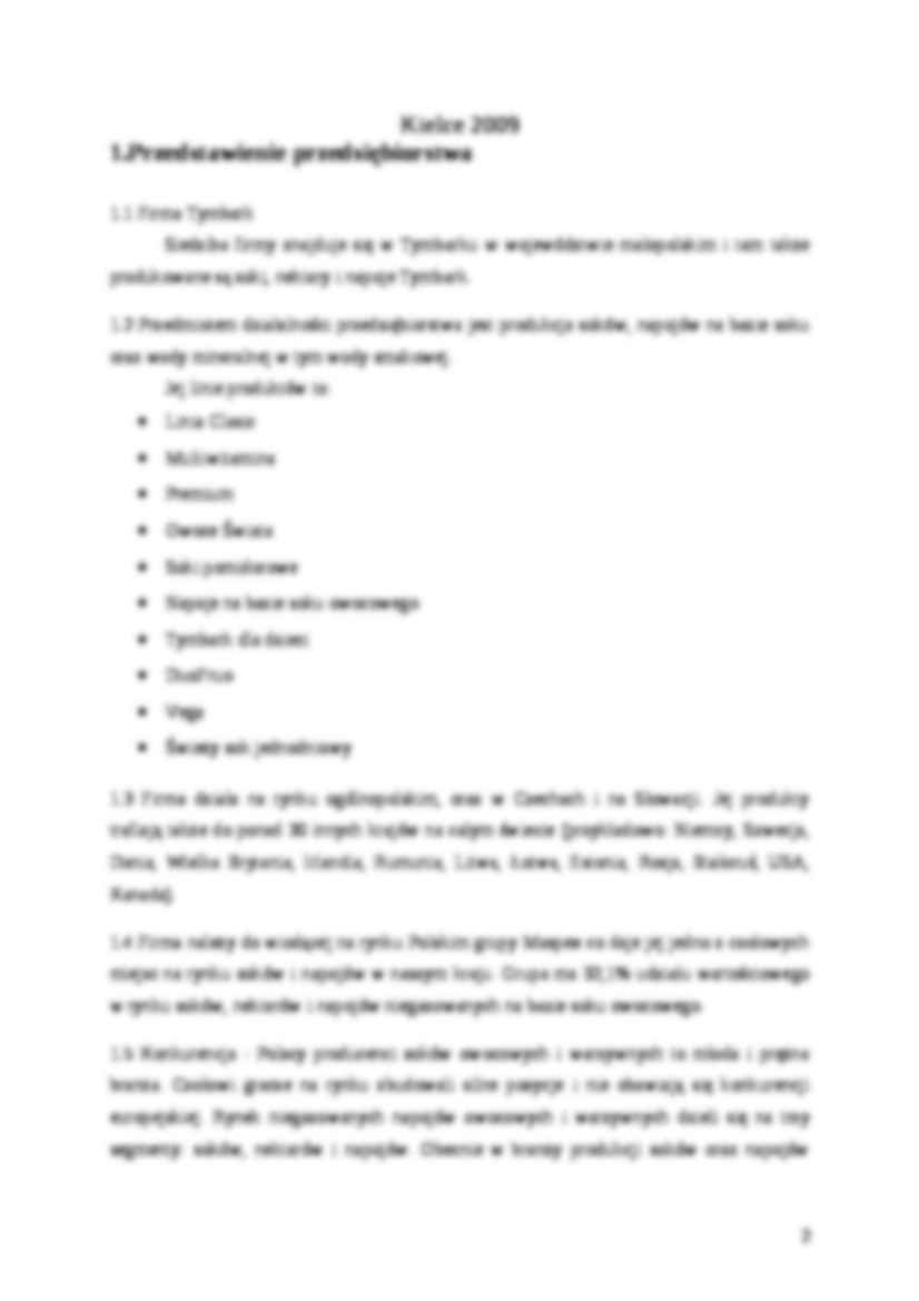 Analiza SWOT przedsiebiorstwa TYMBARK-praca zaliczeniowa na ćwiczenia - strona 2