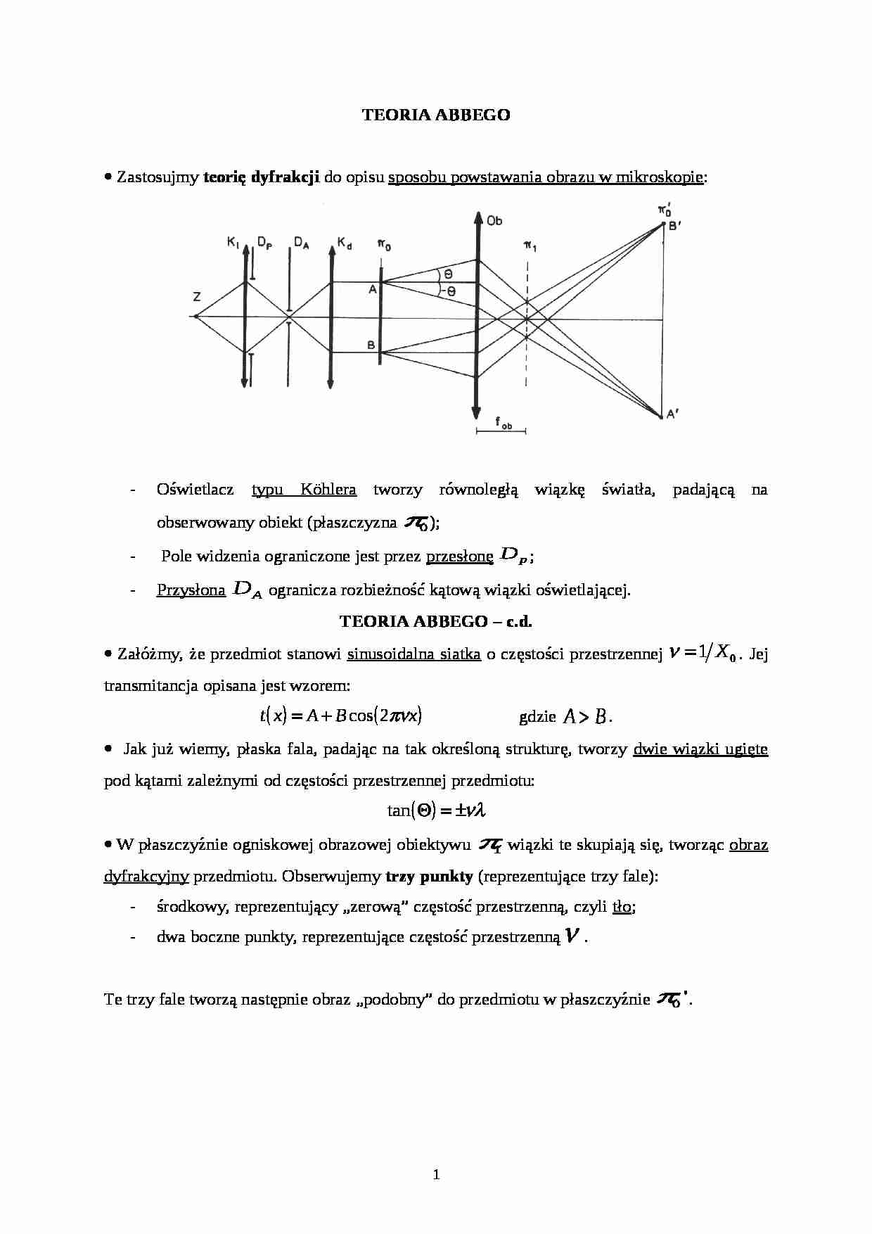 Teoria Abbego-opracowanie - strona 1