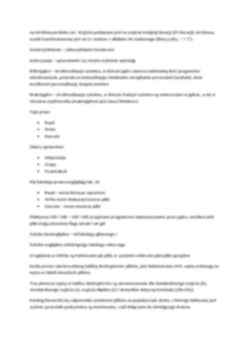 Systemy operacyjne II-opracowanie wykładu - strona 3