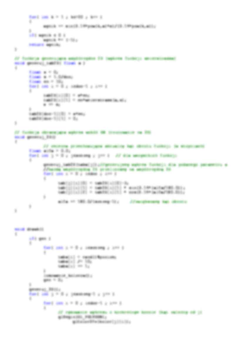 Program wykonujący funkcje biblioteki OpenGL-opracowanie - strona 2
