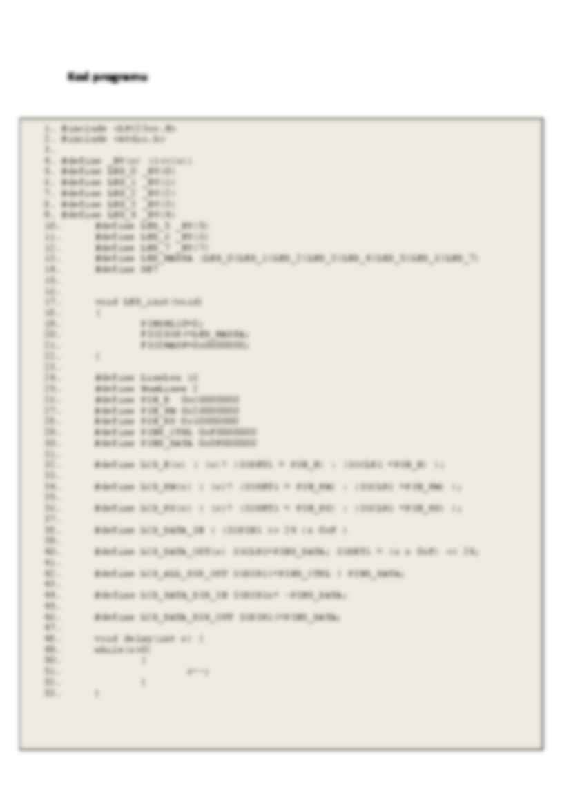 ARM 7 -obsługa wyświetlacza LCD-sprawozdanie - strona 2
