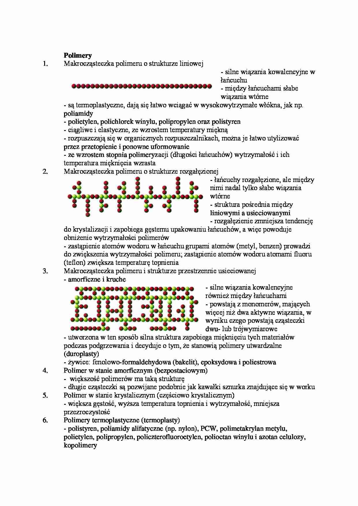 Polimery-opracowanie - Duroplasty  - strona 1