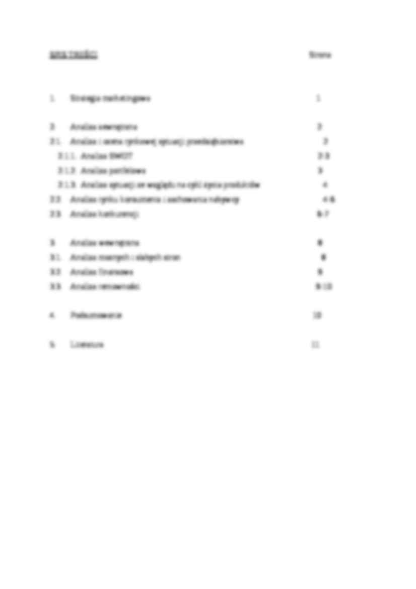 Analiza wewnętrzna i zewnętrzna przedsiębiorstwa - strona 2