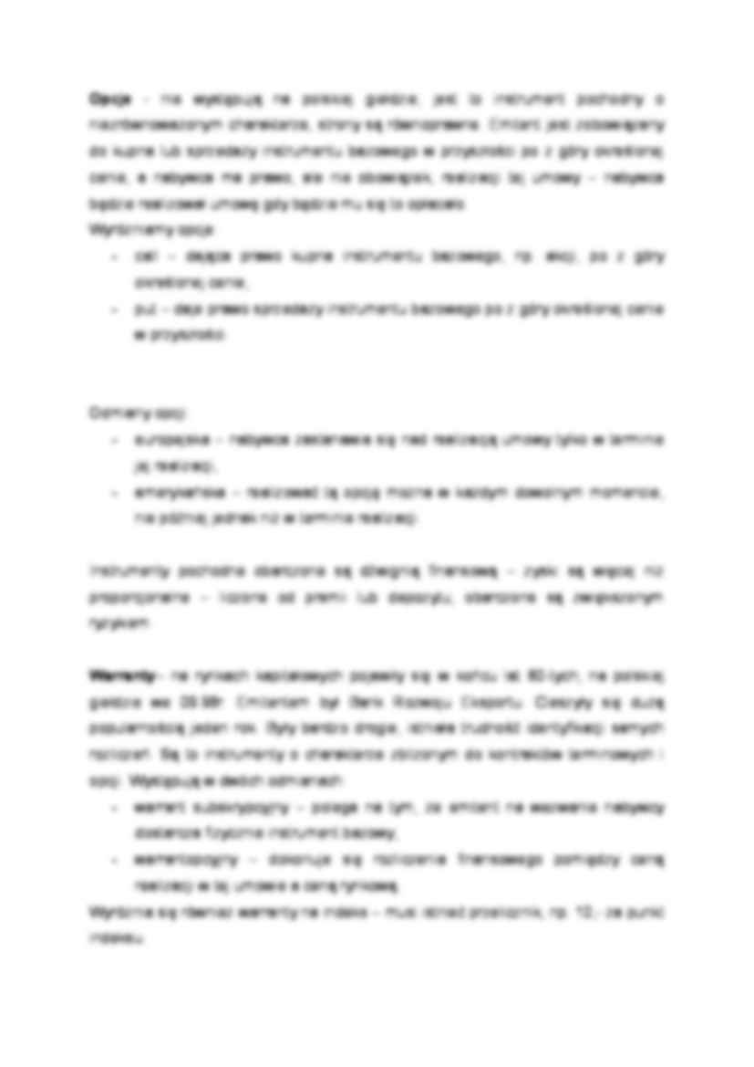 INSTRUMENTY POCHODNE - Kontrakty terminowe - strona 2