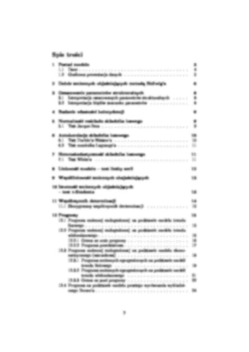 Przykłdowy model ekonometryczny- opracowanie - strona 2