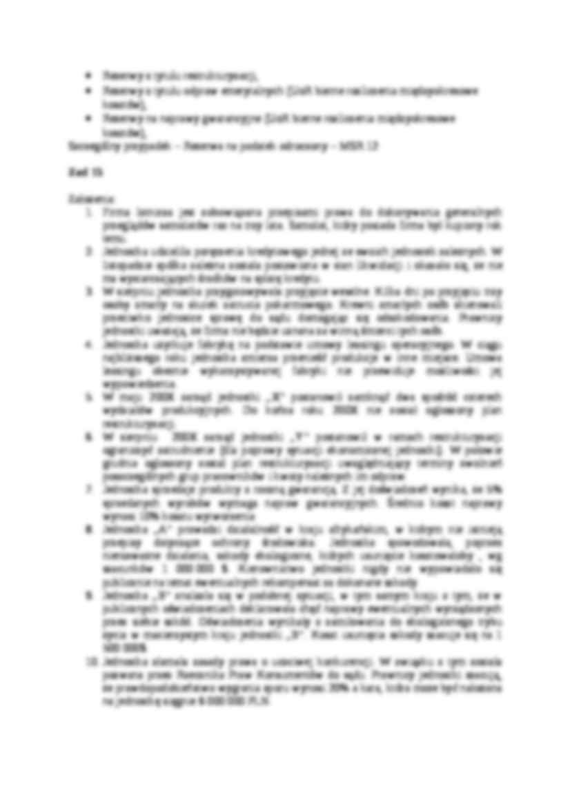 MSR 37 Rezerwy, zobowiązania warunkowe i aktywa warunkowe- opracowanie - strona 2