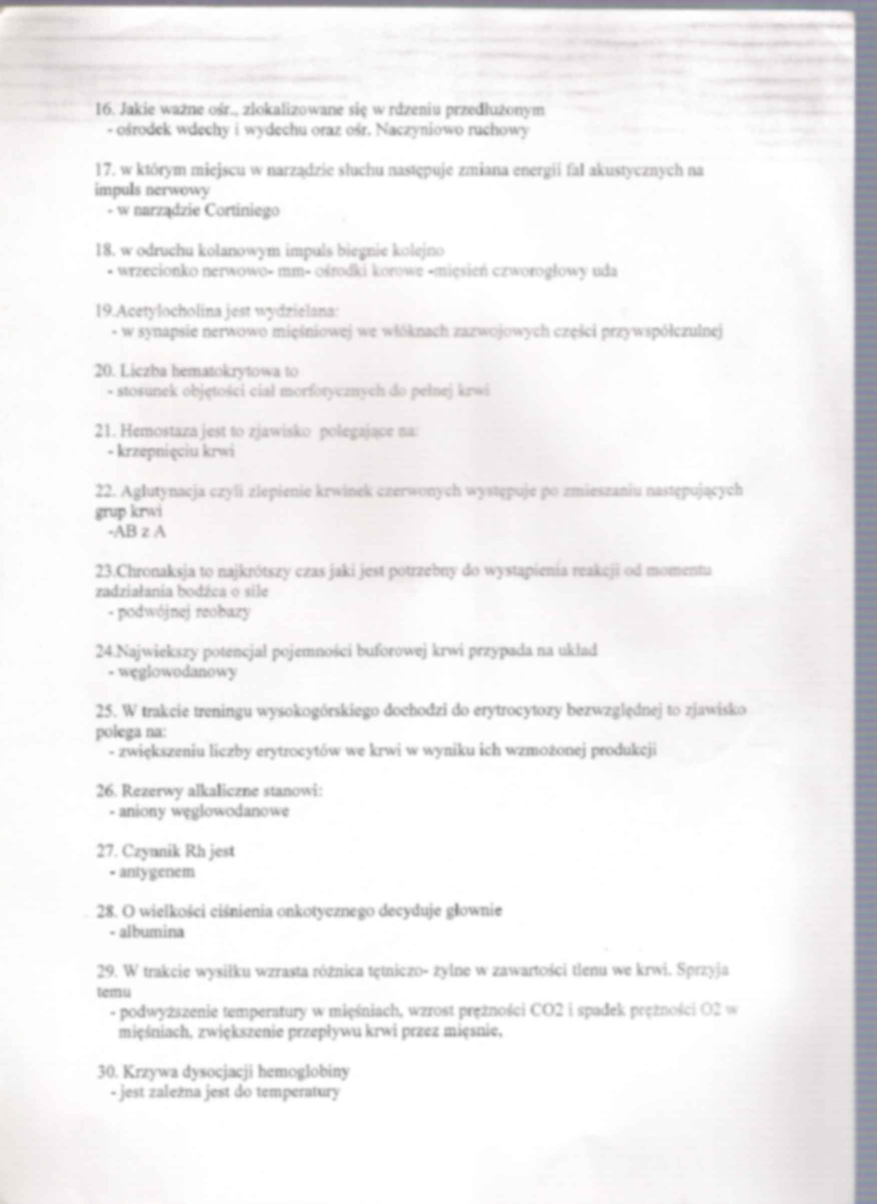 Anatomia - zestaw do egzaminu 1 - strona 2