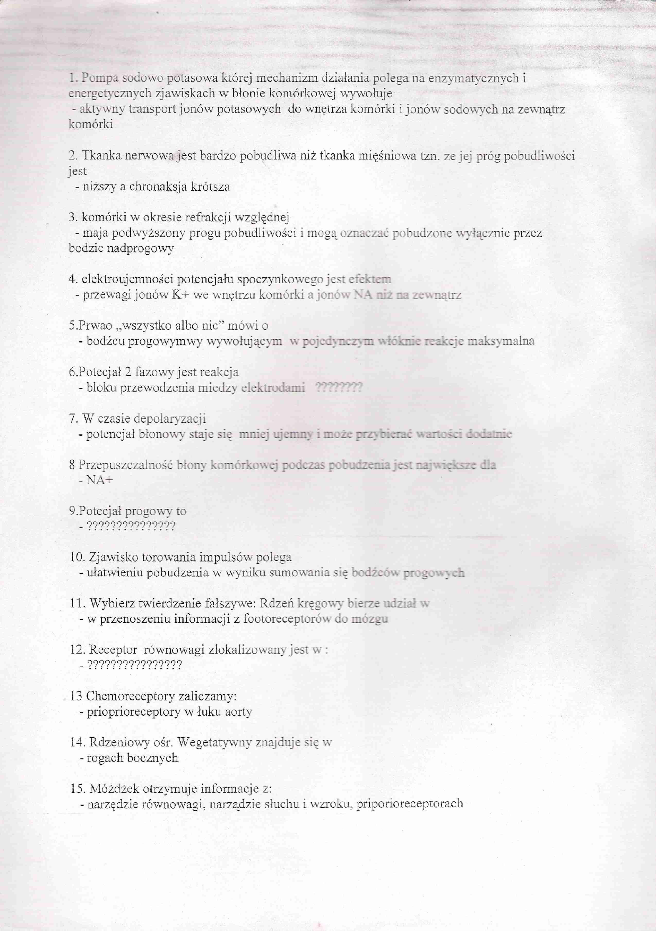 Anatomia - zestaw do egzaminu 2 - strona 1