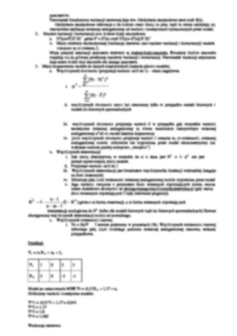 Modele nieliniowe sprowadzalne do liniowych- wykład 4 - strona 2