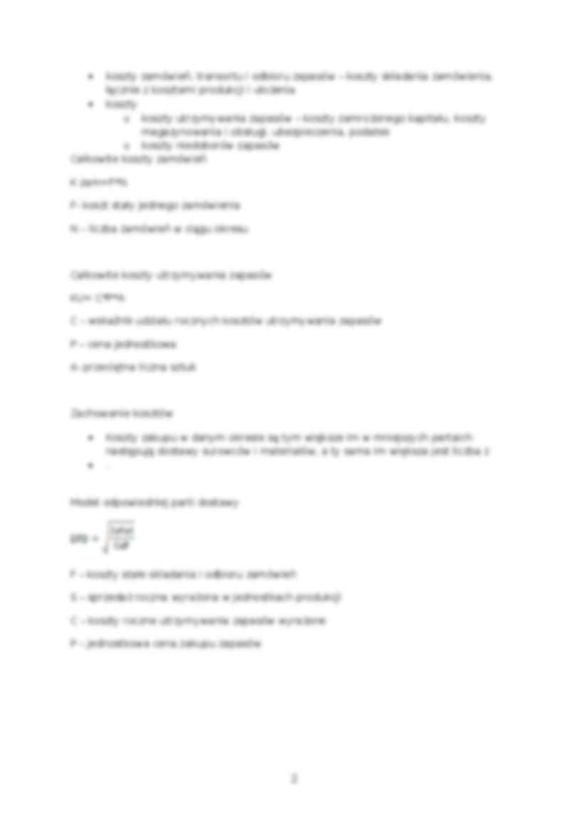 Zarządzanie zapasami- opracowanie - strona 2