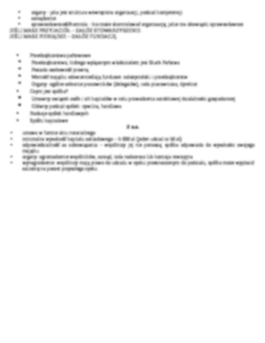 Formy organizacyjno-prawne prowadzenia działalności gospodarczej - wykład - strona 2