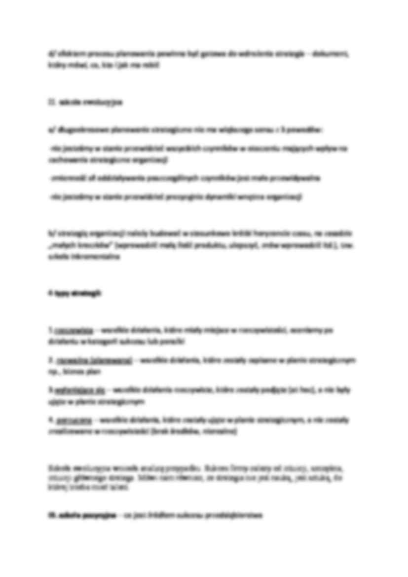 Zarządzanie strategiczne - wykład - strona 3