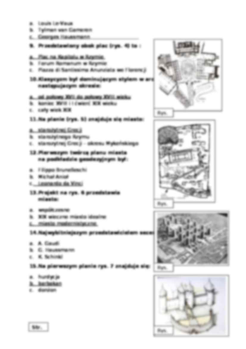 Test - Historia urbanistyki  - strona 2