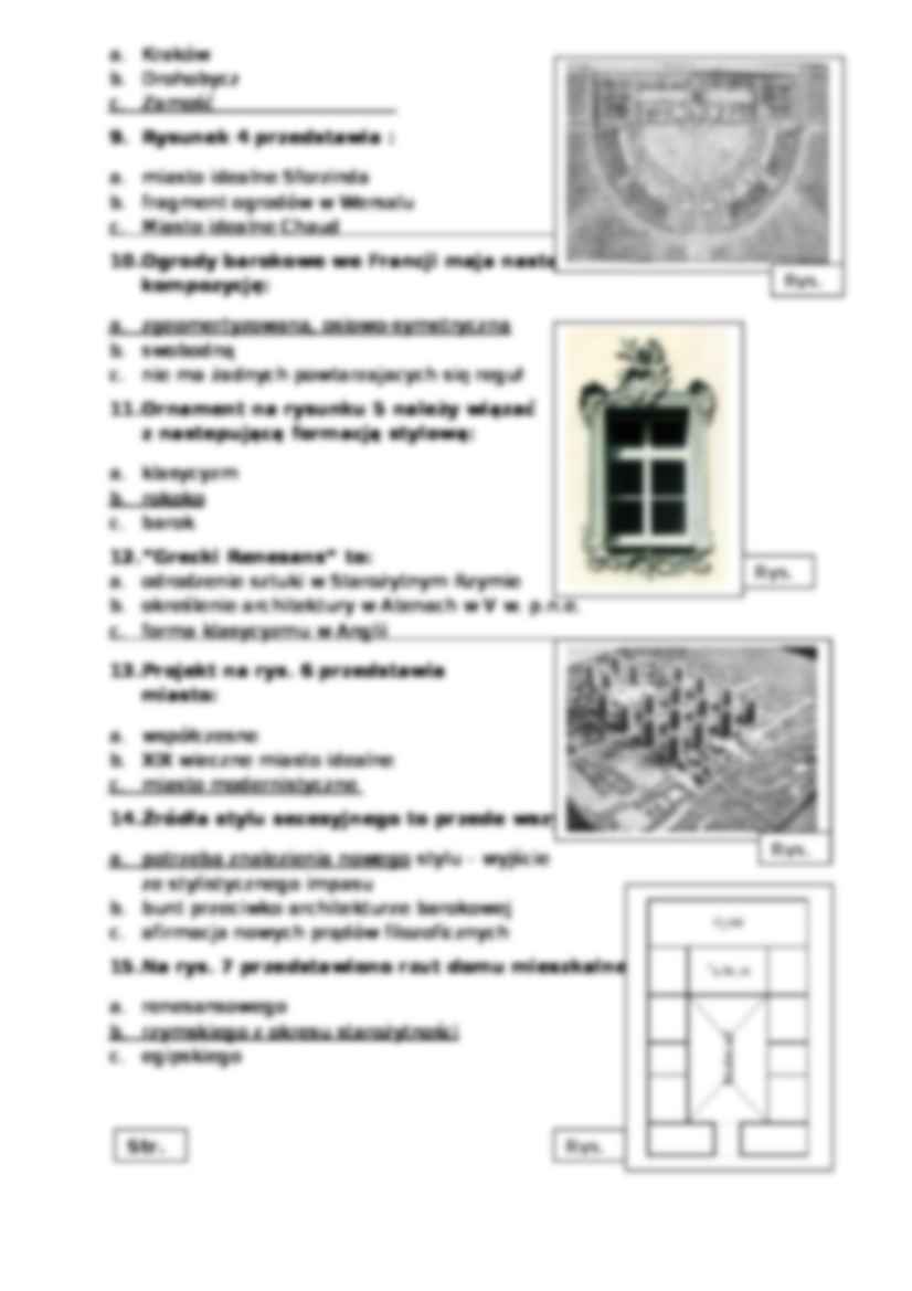 Test - Historia urbanistyki- zestaw II - strona 2