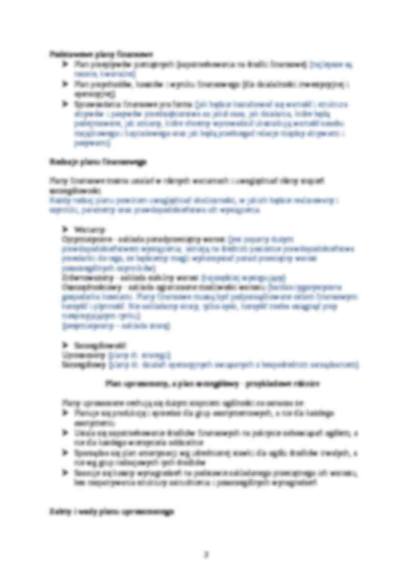 Plany finansowe i ich rola w zarządzaniu przedsiębiorstwem-opracowanie - strona 2