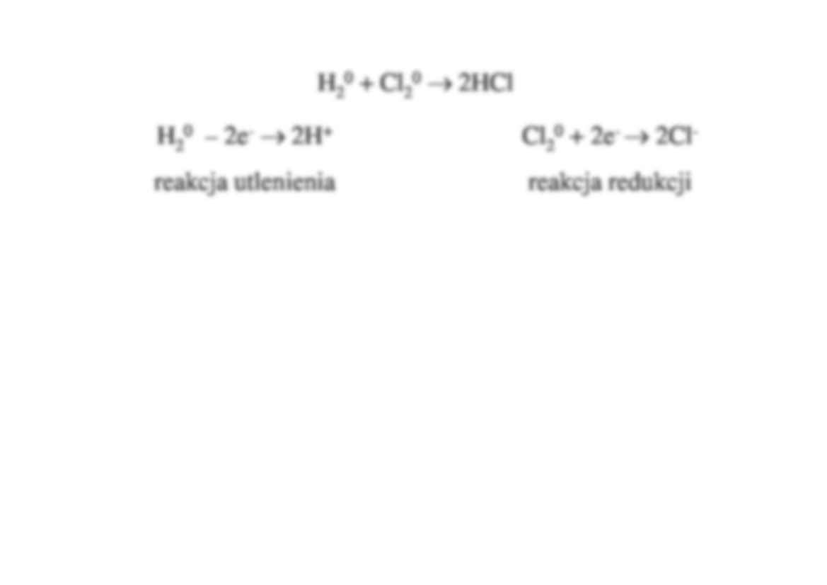 Chemia - reakcja utleniania - wykład 5 - strona 2
