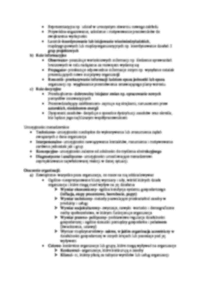 Podstawy organizacji i zarządzania- ćwiczenia 1 - strona 2