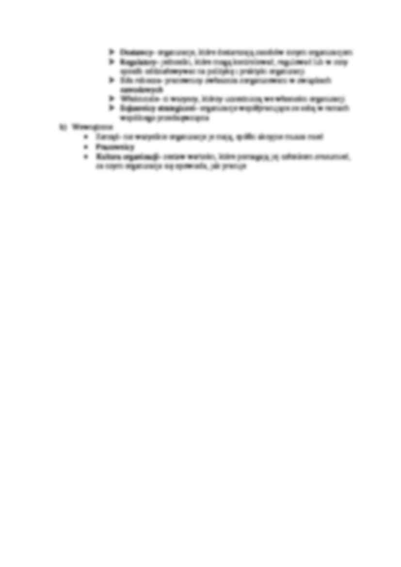 Podstawy organizacji i zarządzania- ćwiczenia 1 - strona 3