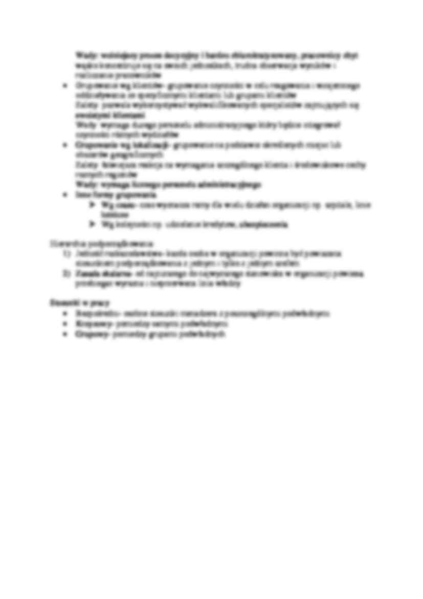 Podstawy organizacji i zarządzania- ćwiczenia 5 - strona 3