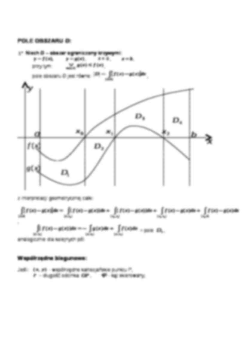 Zastosowanie geometryczne całek- wykład 7 - strona 3