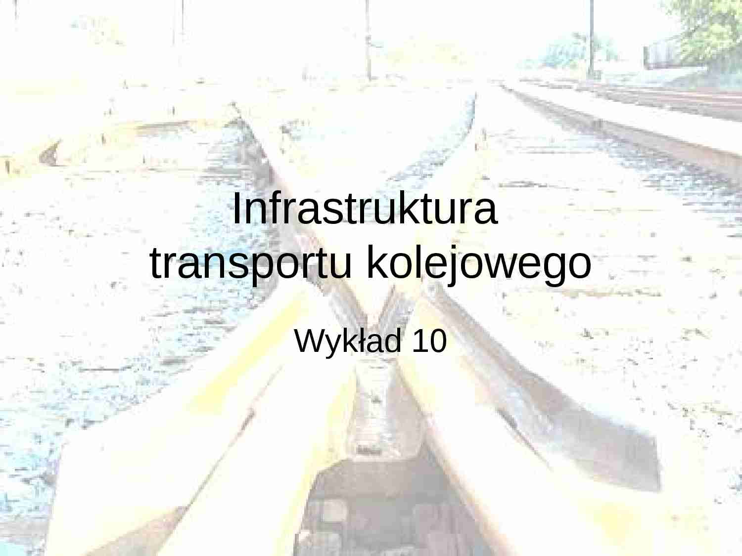 Infrastruktura logistyczna- wykład 8 - strona 1