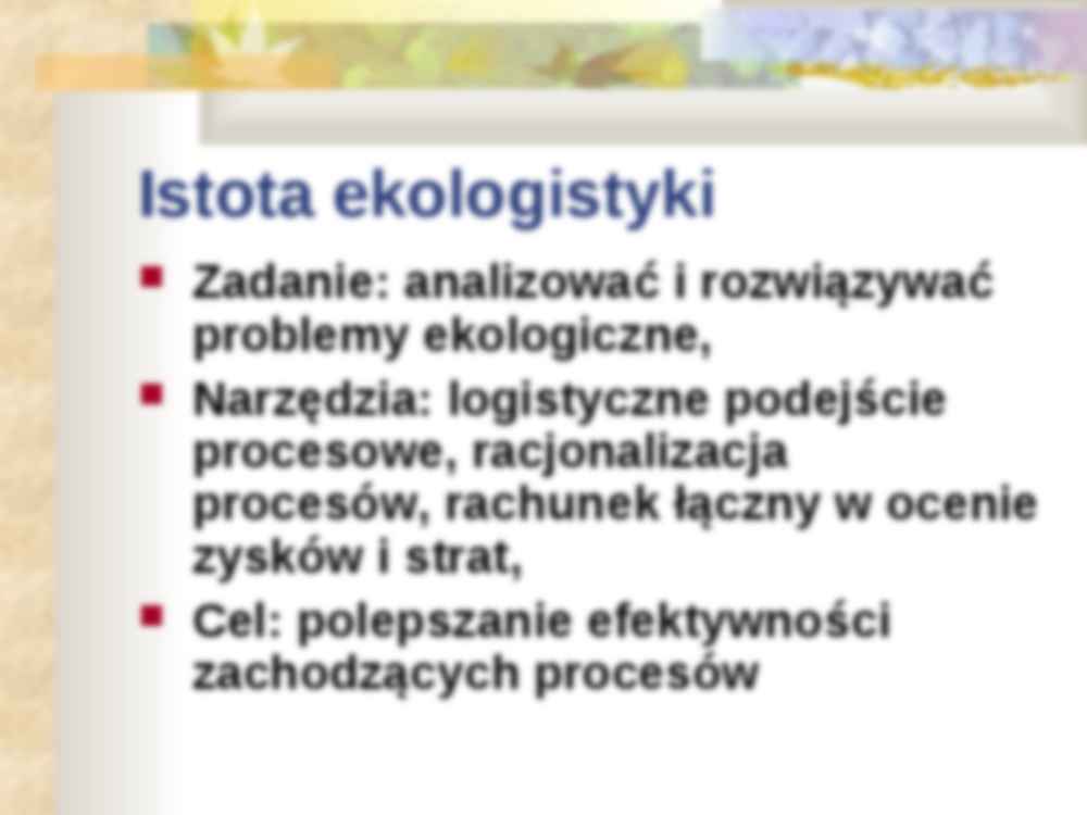 Ekologistyka- prezentacja - strona 2