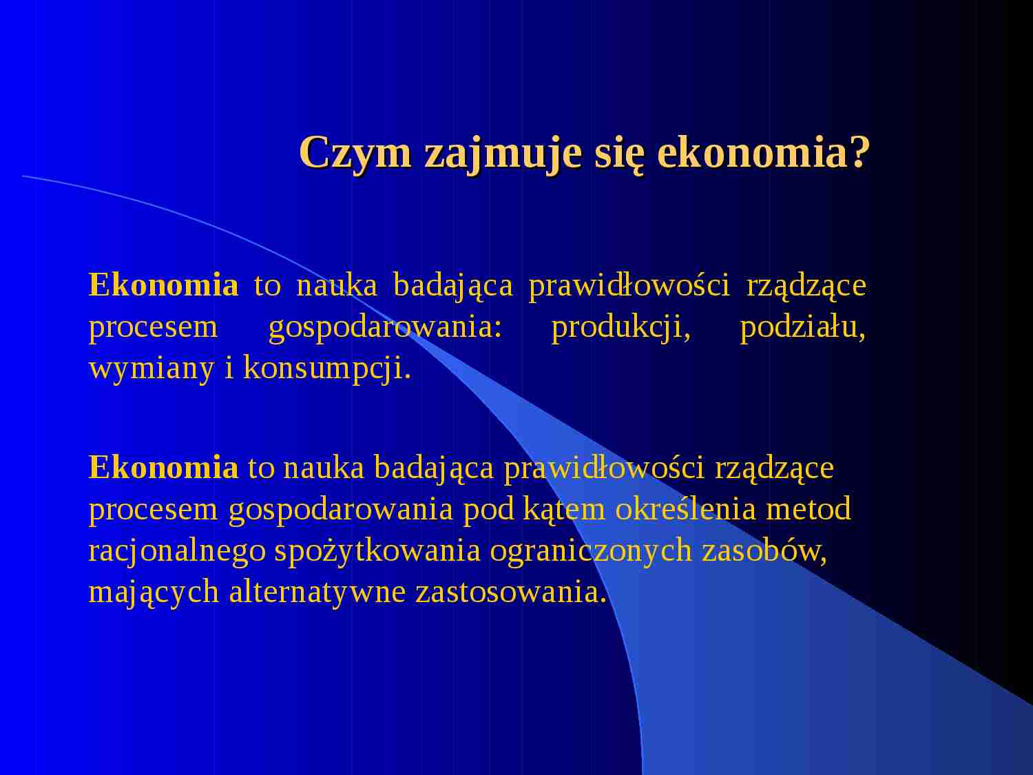 Ekonomia- prezentacja - strona 1