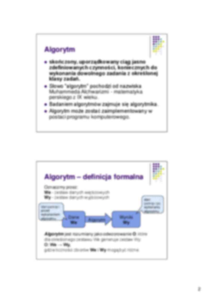 Algorytmy i struktury danych - Sposoby zapisu i cechy - strona 2