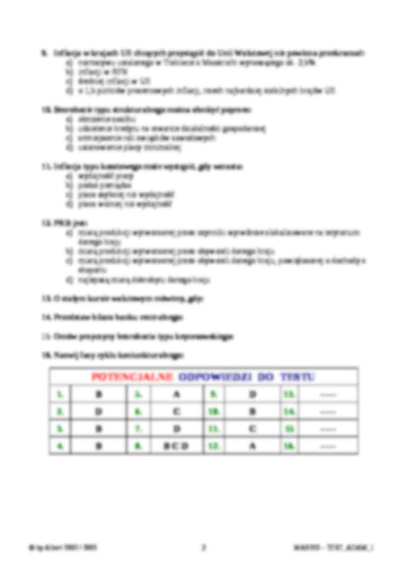 Pytania testowe z egzaminu - strona 2
