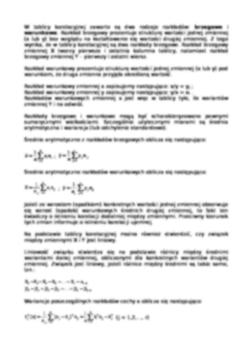 Wykład - sposoby stwierdzania zależności korelacyjnej - strona 2