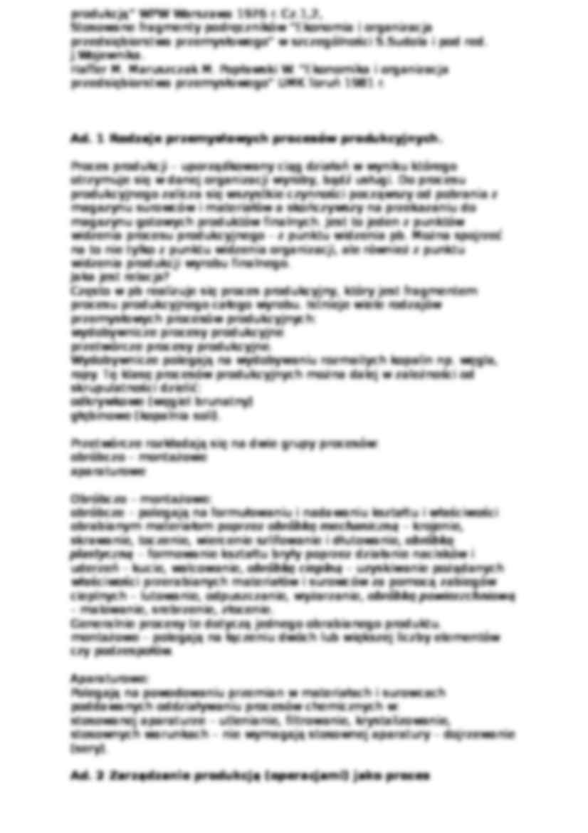 zarządzanie produkcją - zagadnienia - strona 2
