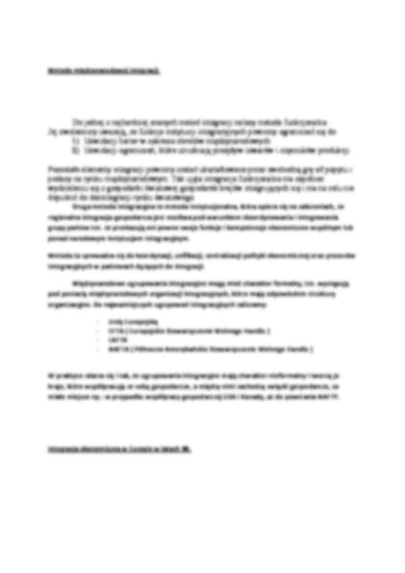 Wykład - Procesy integracyjne we współczesnej gospodarce światowej - strona 2