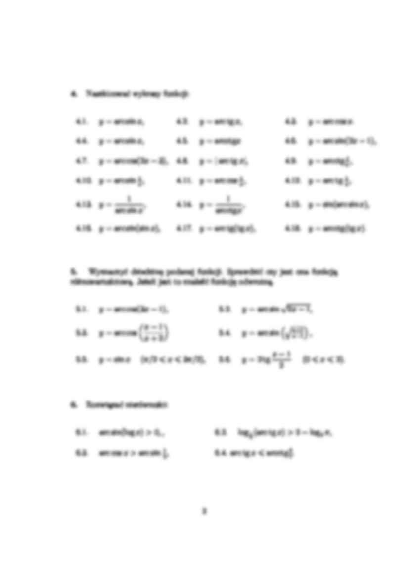Funkcje cyklometryczne - wykład - strona 2
