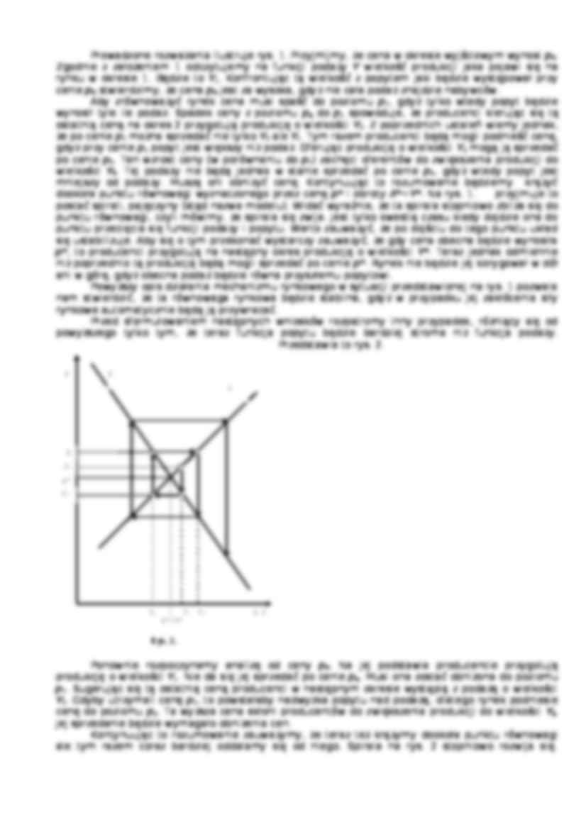 Pajęczynowy model równowagi rynkowej - wykład - strona 2
