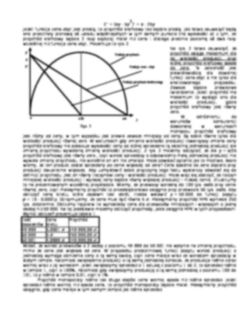 Różne warianty niedoskonałej konkurencji na rynku jednego dobra - wykład - strona 3