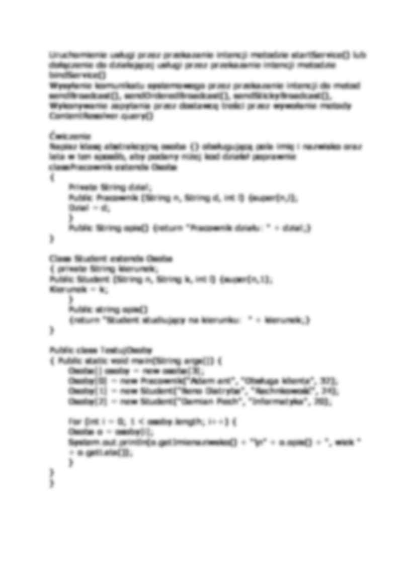 Wykład - System Android - architektura - strona 3