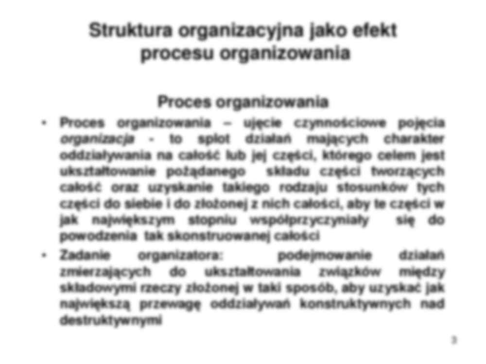  Budowa wewnętrzna organizacji struktura organizacyjna instytucji - omówienie - strona 3