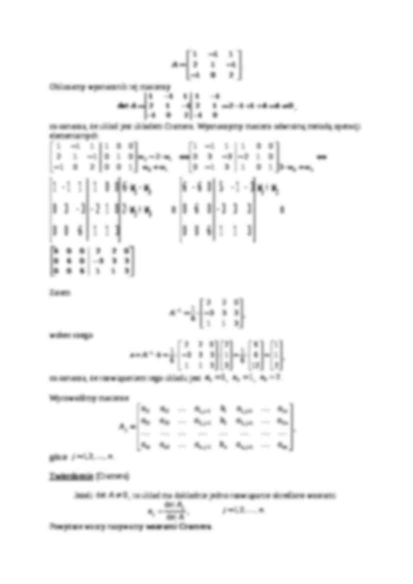 Ćwiczenia - Układy równań liniowych - strona 3