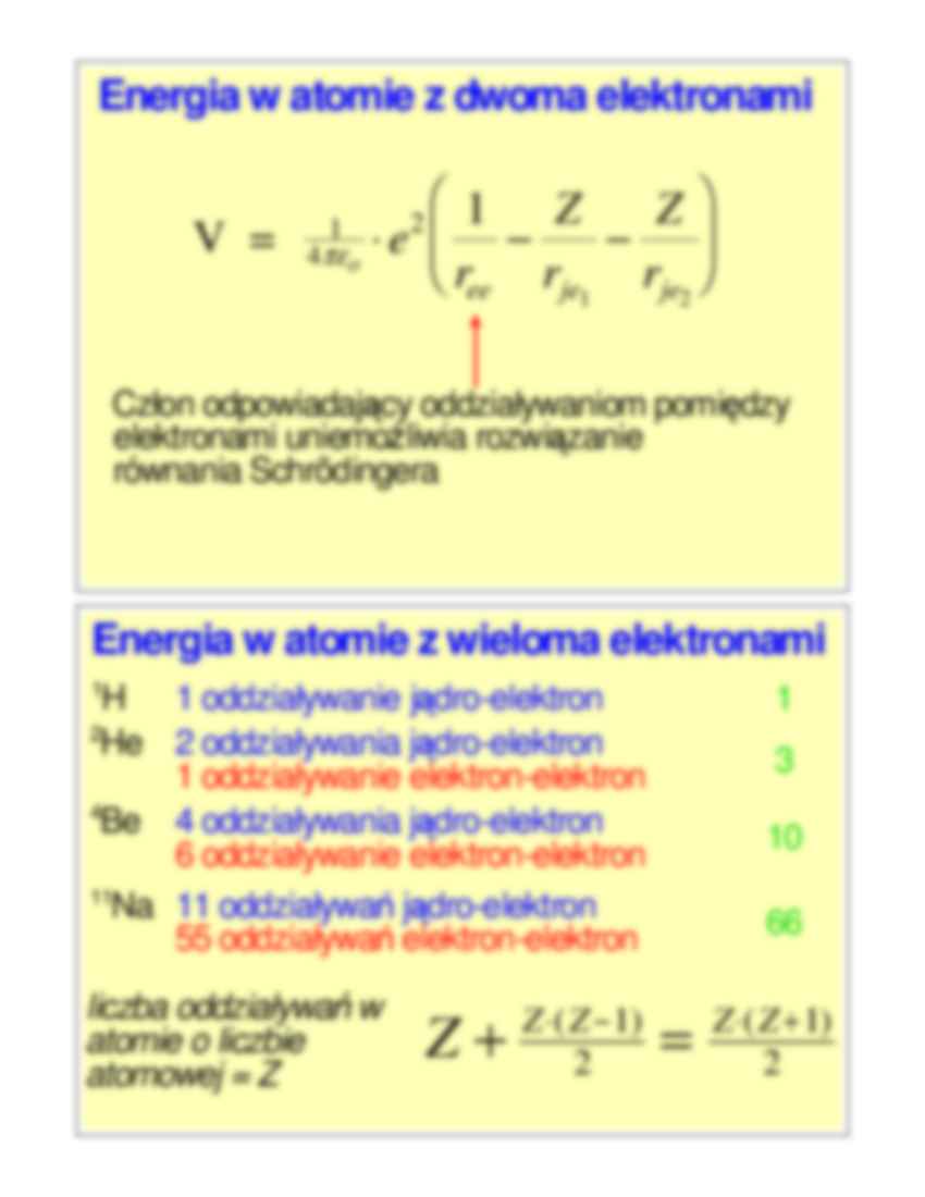  Atom wieloelektronowy - wykład 8 - strona 2