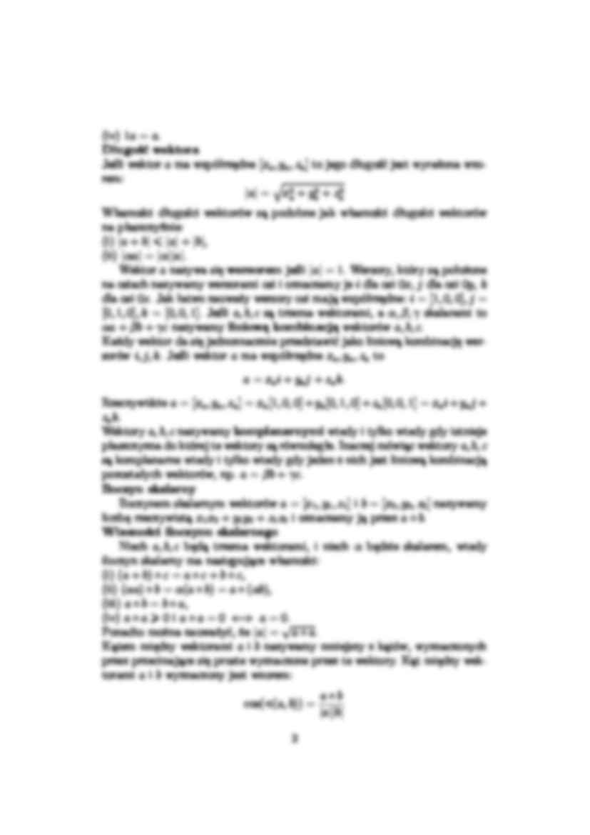 geometria analityczna -  Wykład 17 - strona 2