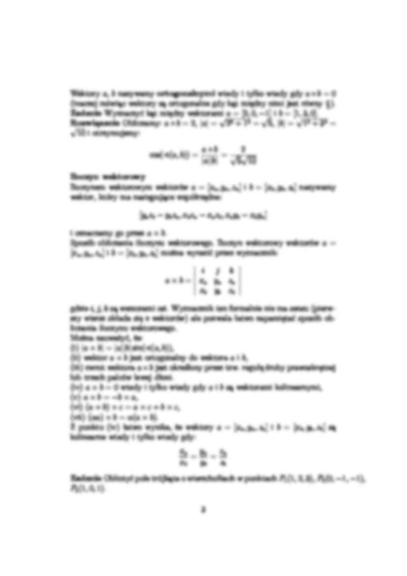 geometria analityczna -  Wykład 17 - strona 3