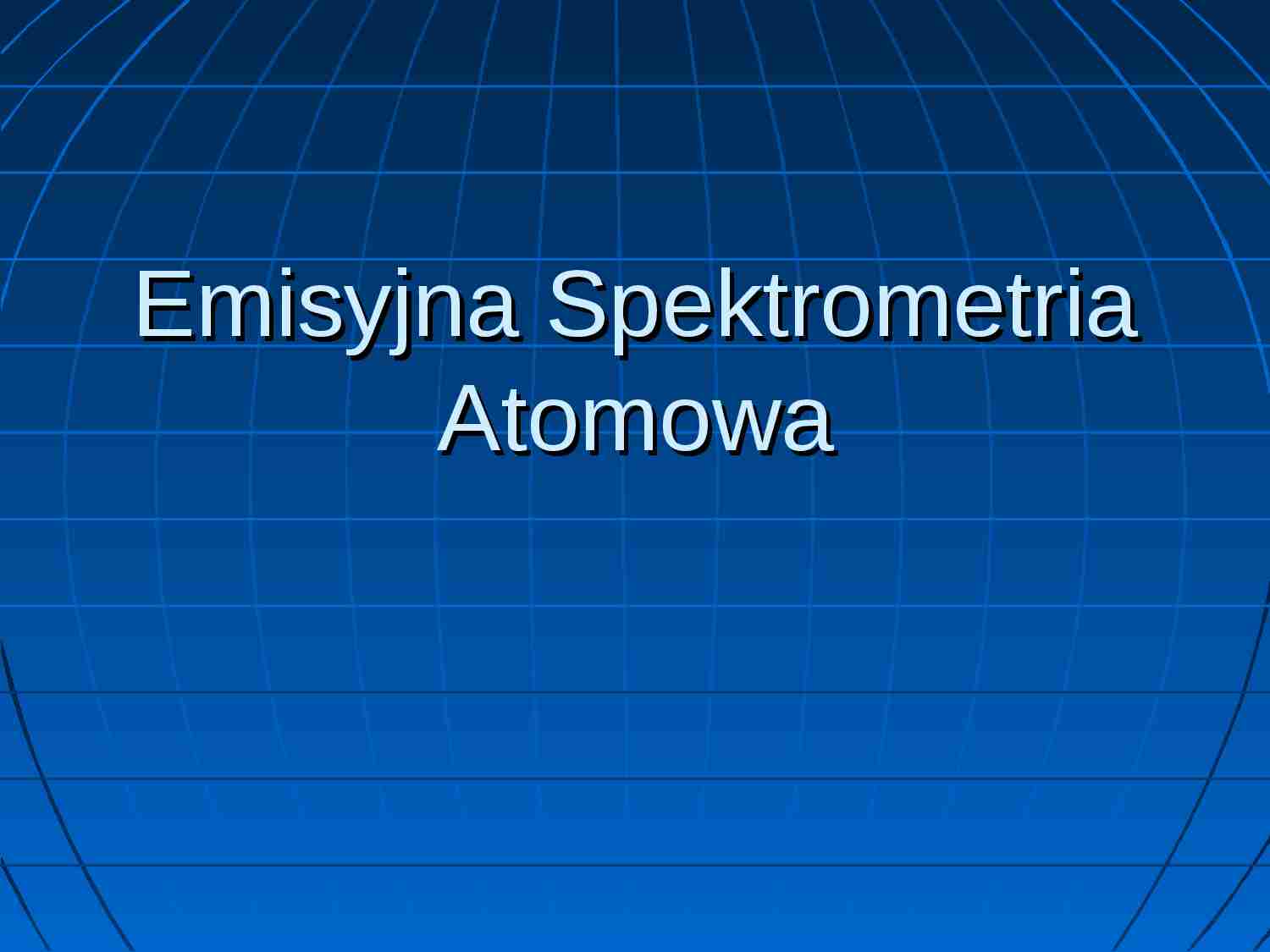 Emisyjna Spektrometria Atomowa - strona 1