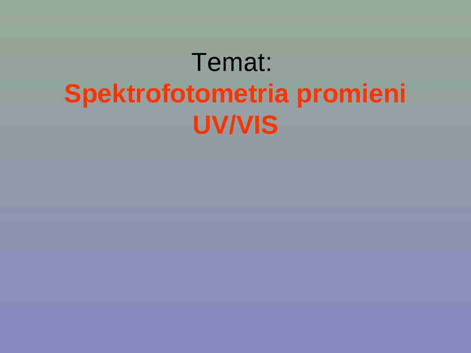 Spektrofotometria promieni UV Vis - strona 1