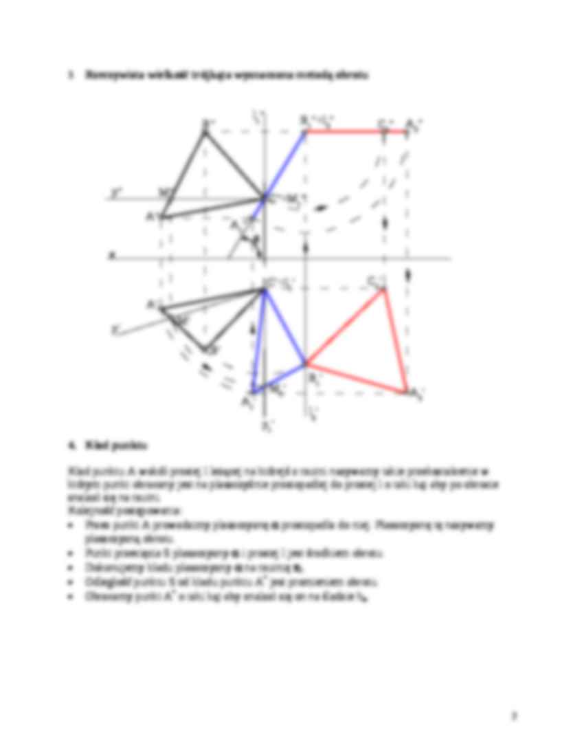 Geometria wykreślna - wykład - strona 2
