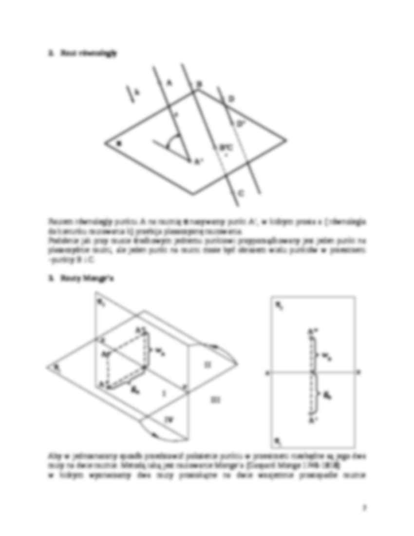 Geometria wykreślna - Wykład  - strona 2