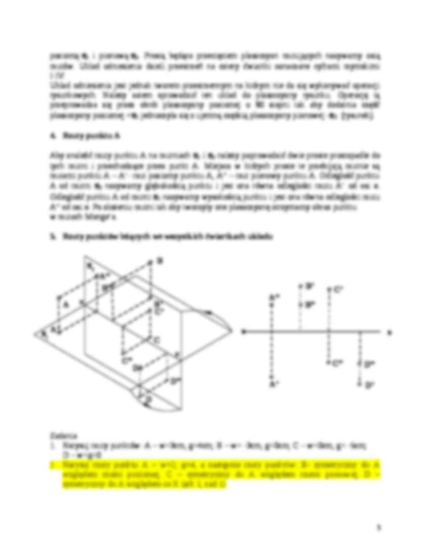 Geometria wykreślna - Wykład  - strona 3