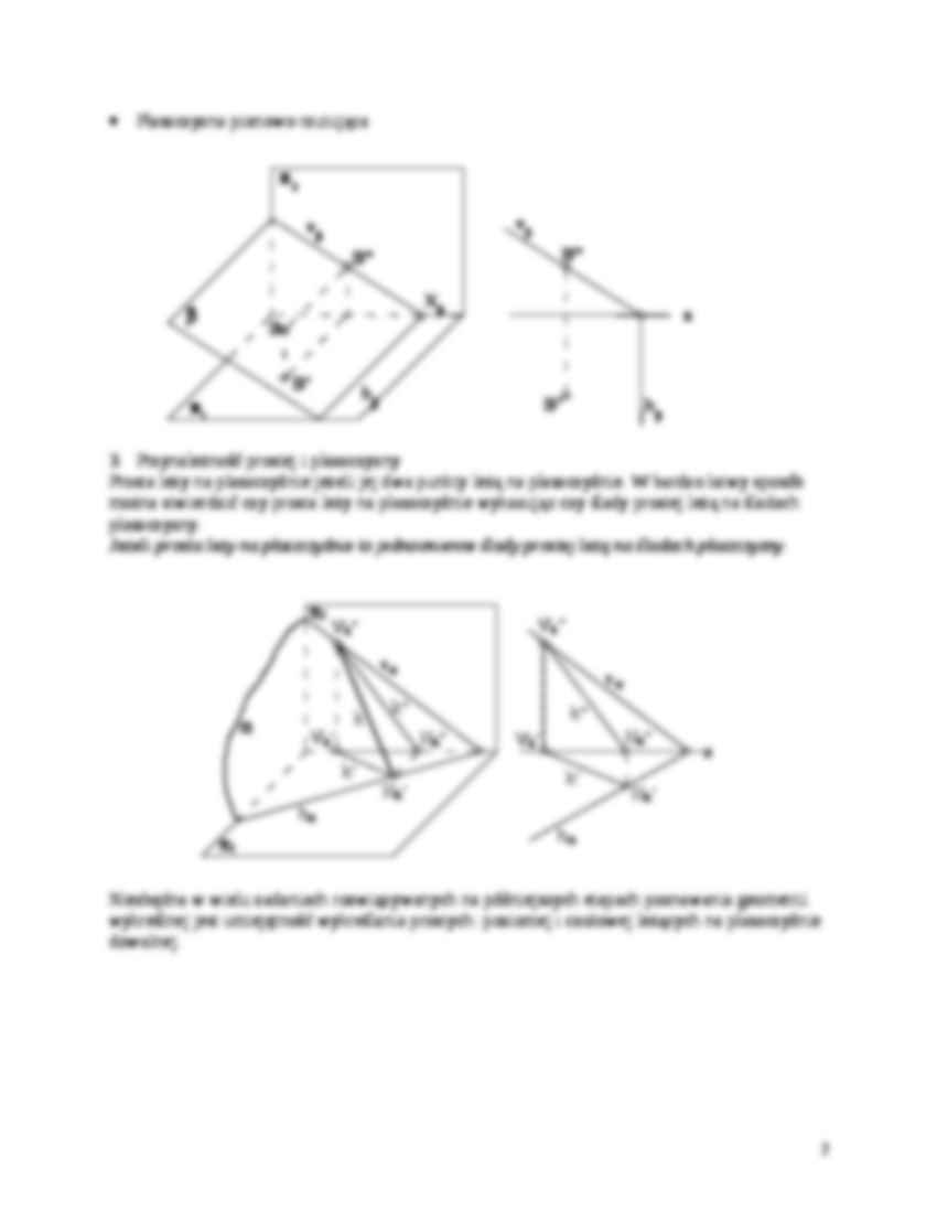Geometria wykreślna - omówienie - strona 2