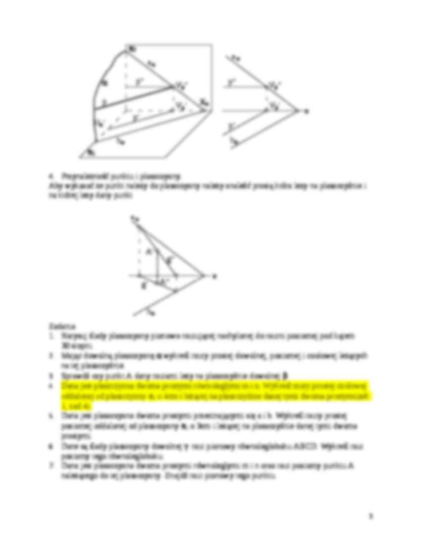 Geometria wykreślna - omówienie - strona 3