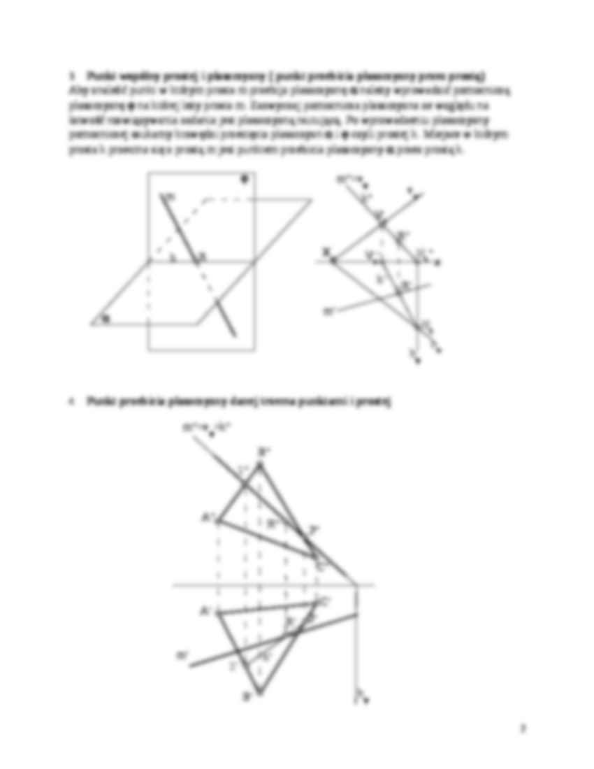 Geometria wykreślna - Wykład 5 - strona 2