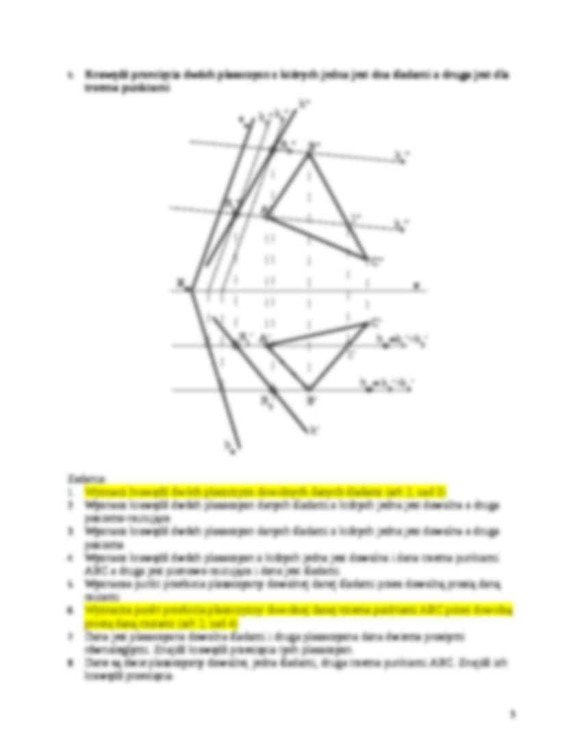 Geometria wykreślna - Wykład 5 - strona 3